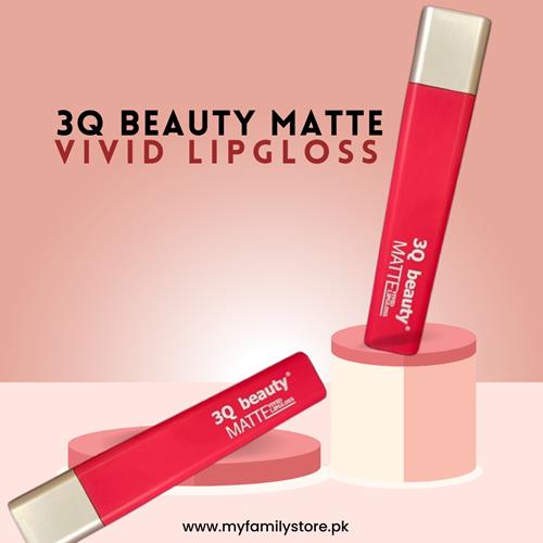 3Q Beauty Matte Vivid Lipgloss (10 - Deep Shocking Pink) 