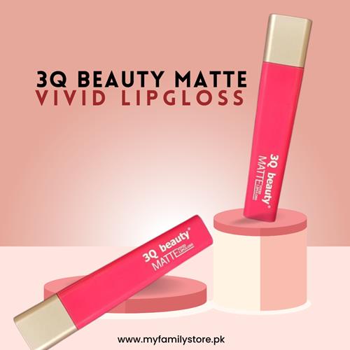 3Q Beauty Matte Vivid Lipgloss (09 - Shocking Pink) 
