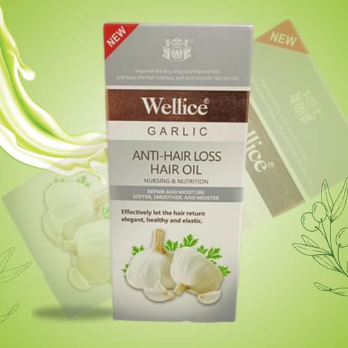 Wellice Garlic Anti-Hair Loss Hair Oil – Strengthen and Revitalize Hair from Root to Tip
