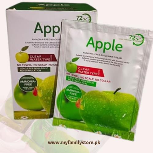 Apple Ammonia-Free Black Hair Cream – Gentle Color for Healthy Hair
