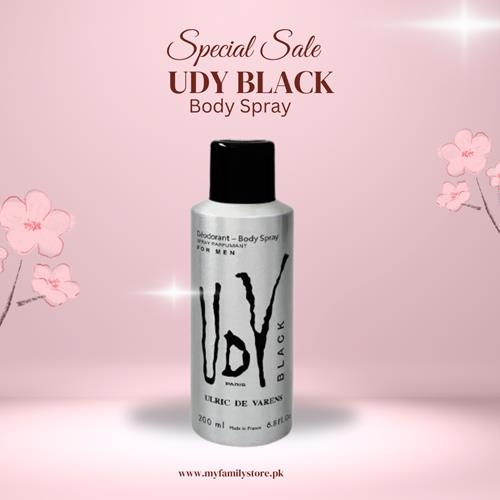 UDY Black Body Spray – Sophisticated and Timeless