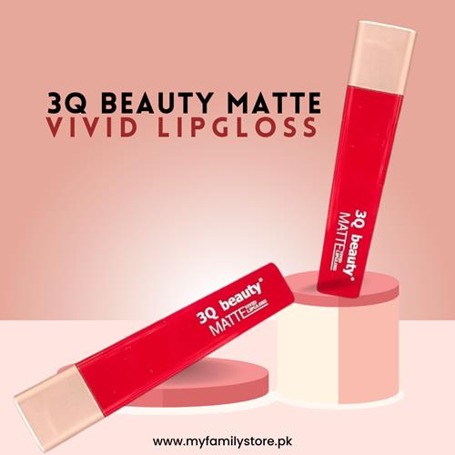 3Q Beauty Matte Vivid Lipgloss (06 - Red) 