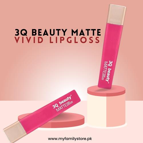 3Q Beauty Matte Vivid Lipgloss (07 - Pinky)