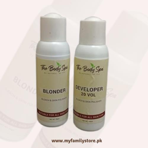 The Body Spa (Blonder and Developer Set) – Professional Hair Lightening Kit