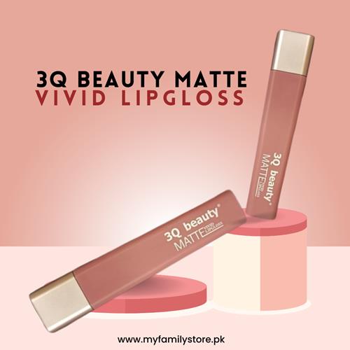 3Q Beauty Matte Vivid Lipgloss (12 - Light Pink)