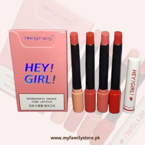 Heng Fang Hey Girl Smoke Tube Lipstick Set (4) – Bold, Smoky Shades for Every Mood