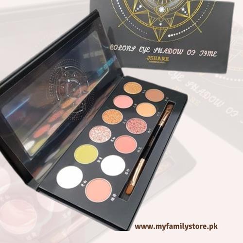JSHARE 12-Colour Eyeshadow Palette – Vibrant, Versatile, and Perfect for Every Look