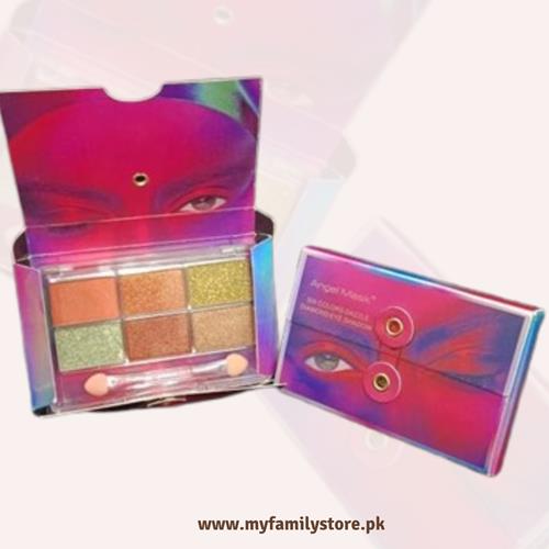 Angel Mask Eye Shade Palette (6 Colours) – Radiant Hues for Every Look