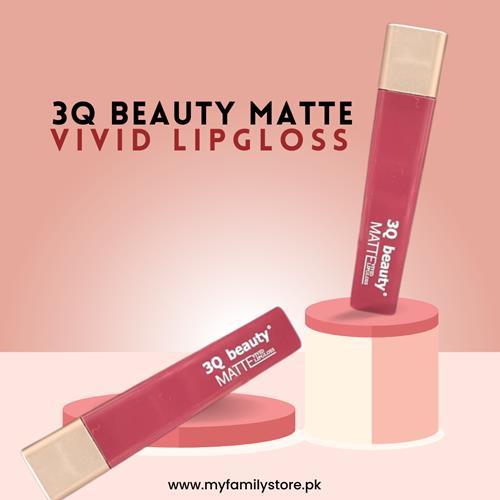 3Q Beauty Matte Vivid Lipgloss (08 - Deep Chocolate)