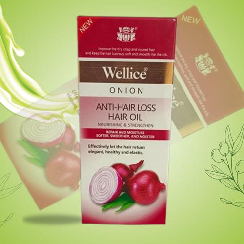Wellice Onion Anti-Hair Loss Hair Oil – Strengthen, Nourish, and Revitalize Your Hair