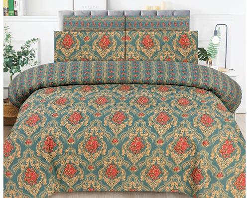 Gul Ahmed By Bedding King-Size Bed Sheet Set - Green