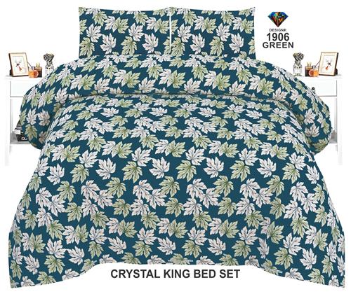 Diamond Crystal King-Size Bed Sheet – Luxurious Comfort with Elegant Design